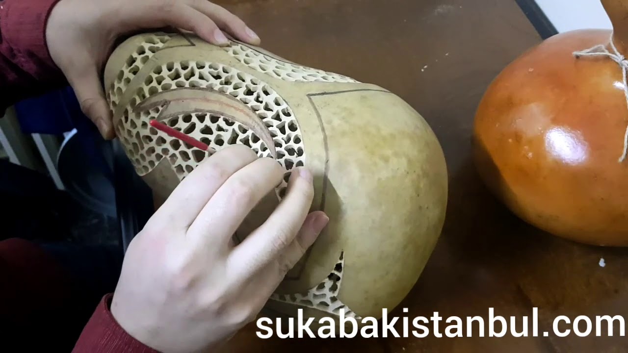 su kabağı kesme işlemi sonrası  törpüleme