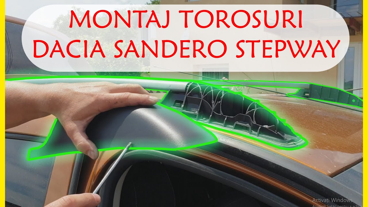 Montaj torosuri (bare longitudinale) Dacia Sandero Stepway | Tutorial