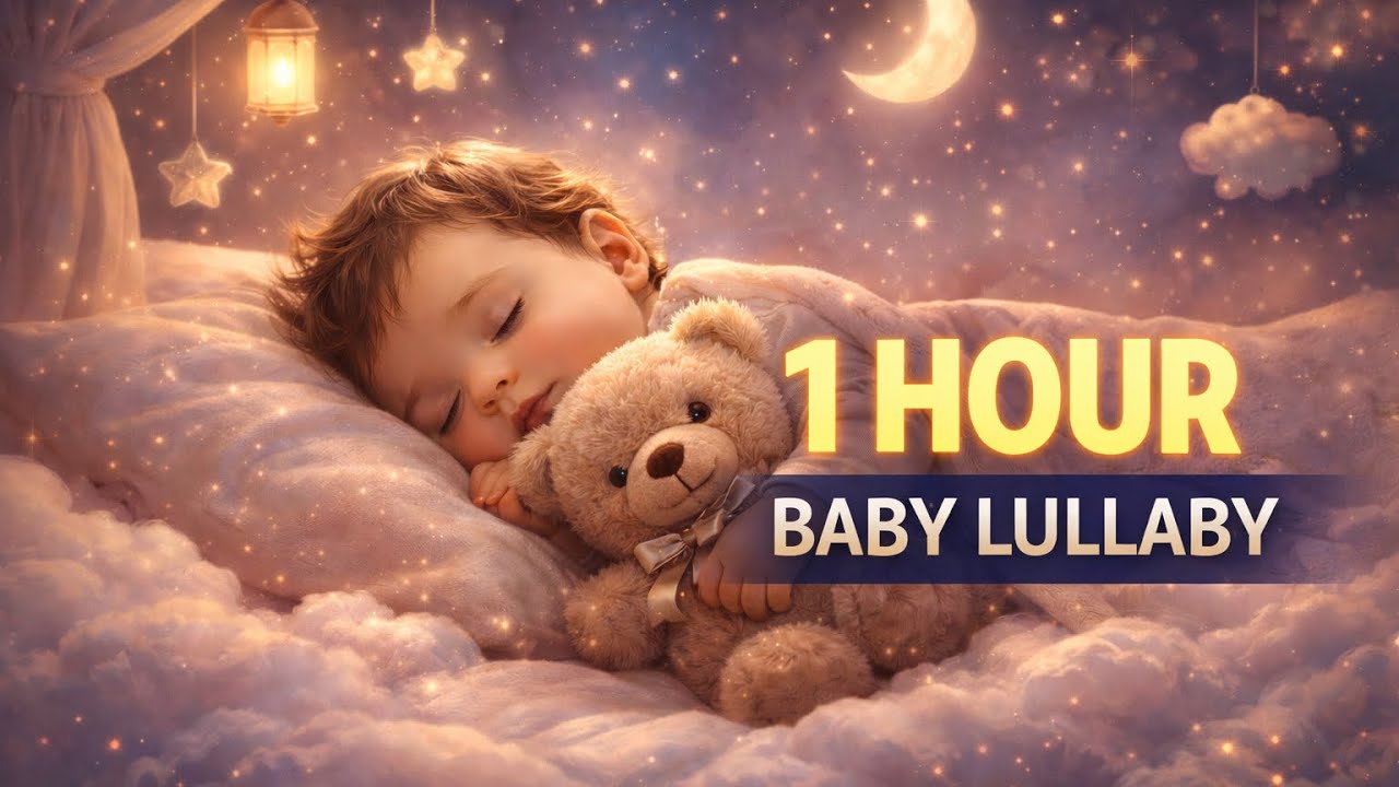 1 Hour Baby Lullaby for Deep Sleep 💤 | Calming Music for Babies & Newborns