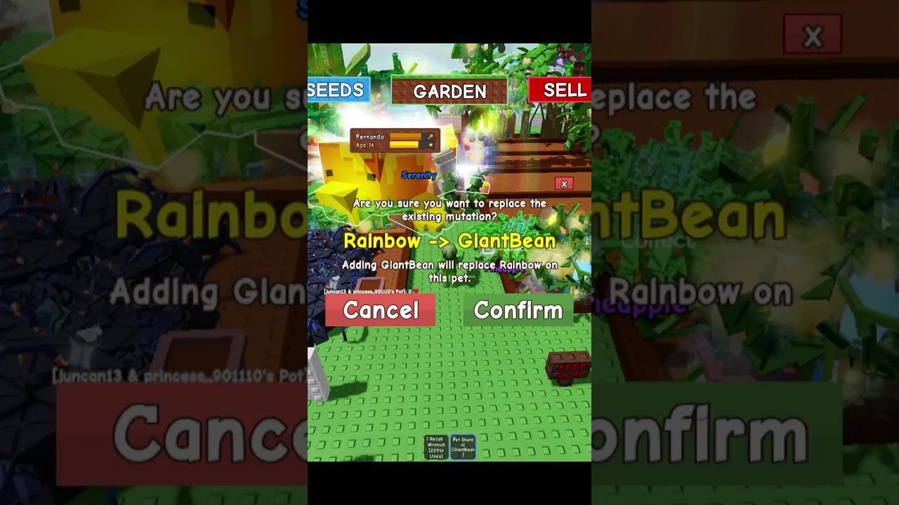 GiantBean pet Mutation Shard #growagarden #roblox #robloxgrowagarden   #growagardenroblox #gaming