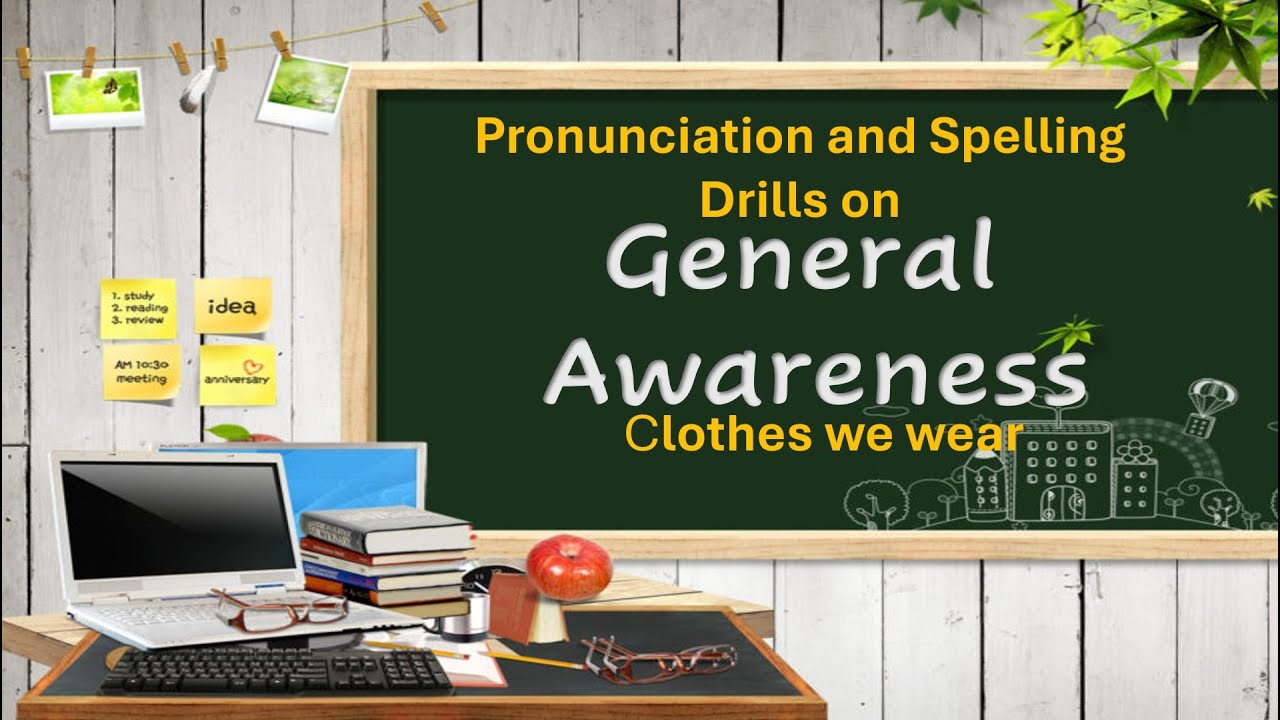 Clothes We Wear #pronunciationpractice #englishspelling #englishvocabulary #generalknowledge