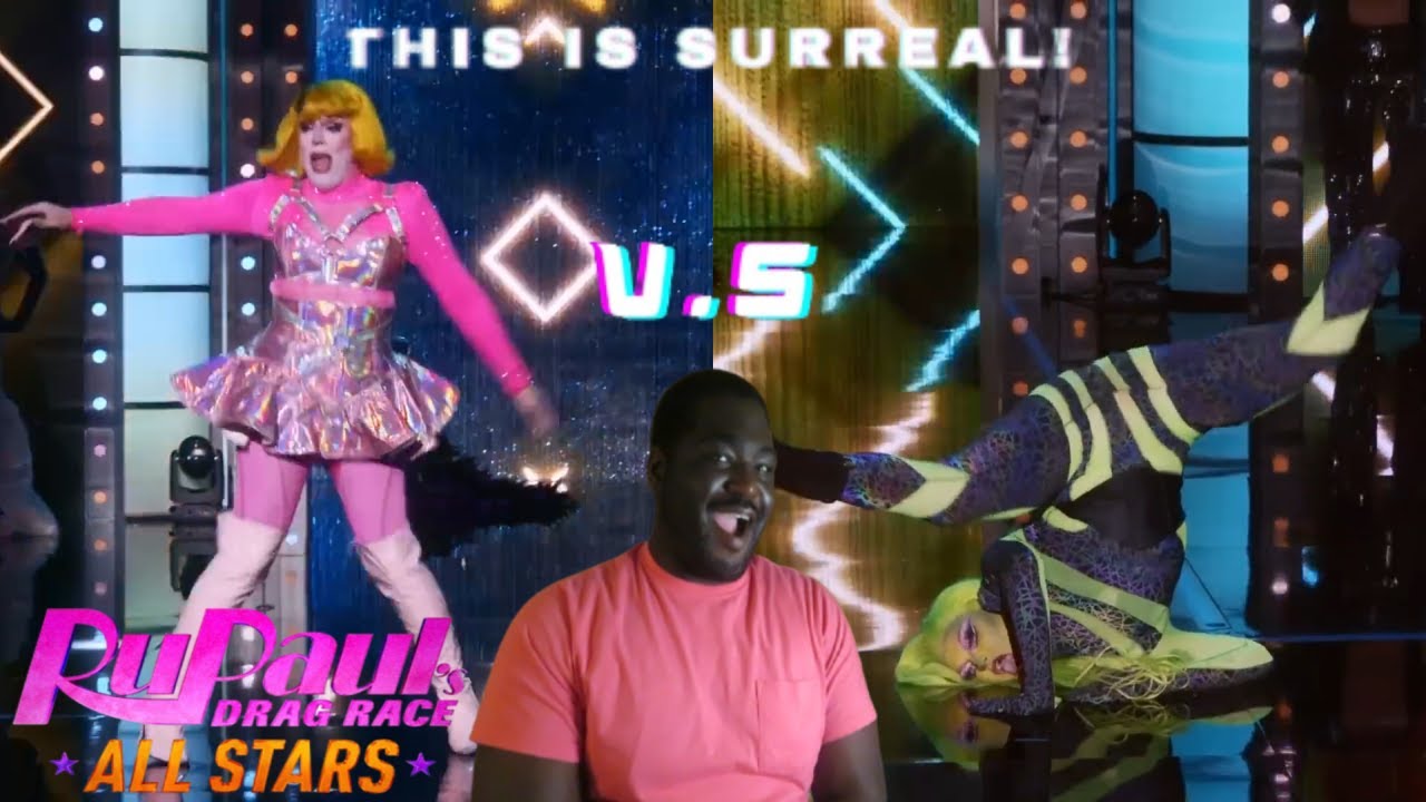 RuPaul's Drag Race All Stars 10, эпизод 1, реакция на липсинк + ПОБЕДА | Эйджа против Ирен Инопла...