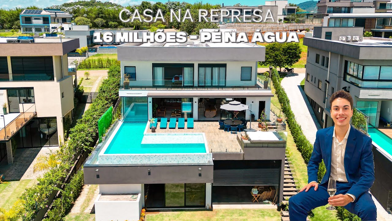 ✨ Mansão Pé na Água de 16 MILHÕES — Vista Surreal da Represa! ✨