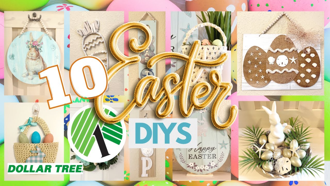 🥚 10 BEST Easter DIYS! Dollar Tree DIY Coastal Spring Hacks