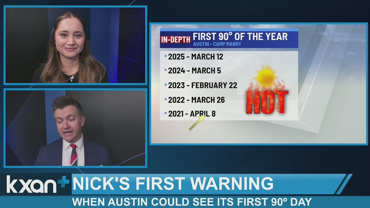 When Austin could see its first 90º day | Nick's First Warning
