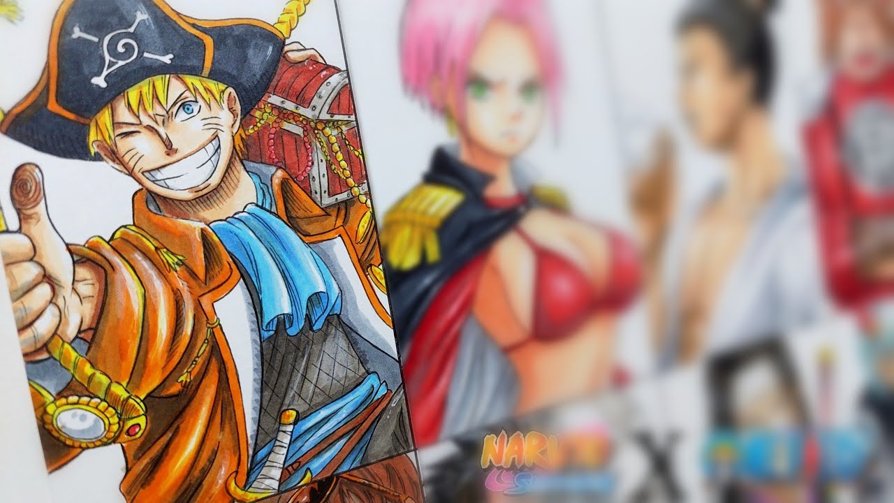 Drawing Naruto as a Pirates | Naruto X One Piece | ナルト X ワンピース | Part 1