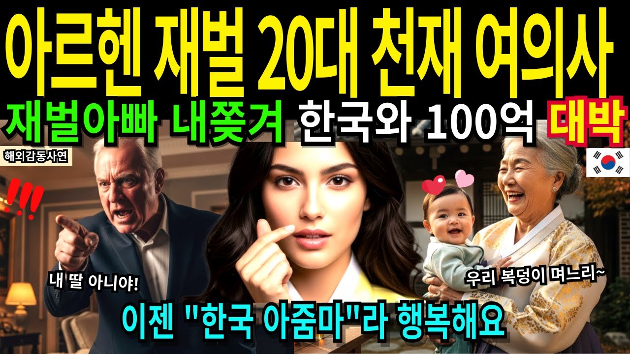 [해외감동사연] 20대 천재 여의사 폭탄선언에 만삭 딸 버린 아르헨티나 재벌 1년 뒤 한국서 연매출 100억 사장님 된 딸 보고 대성통곡