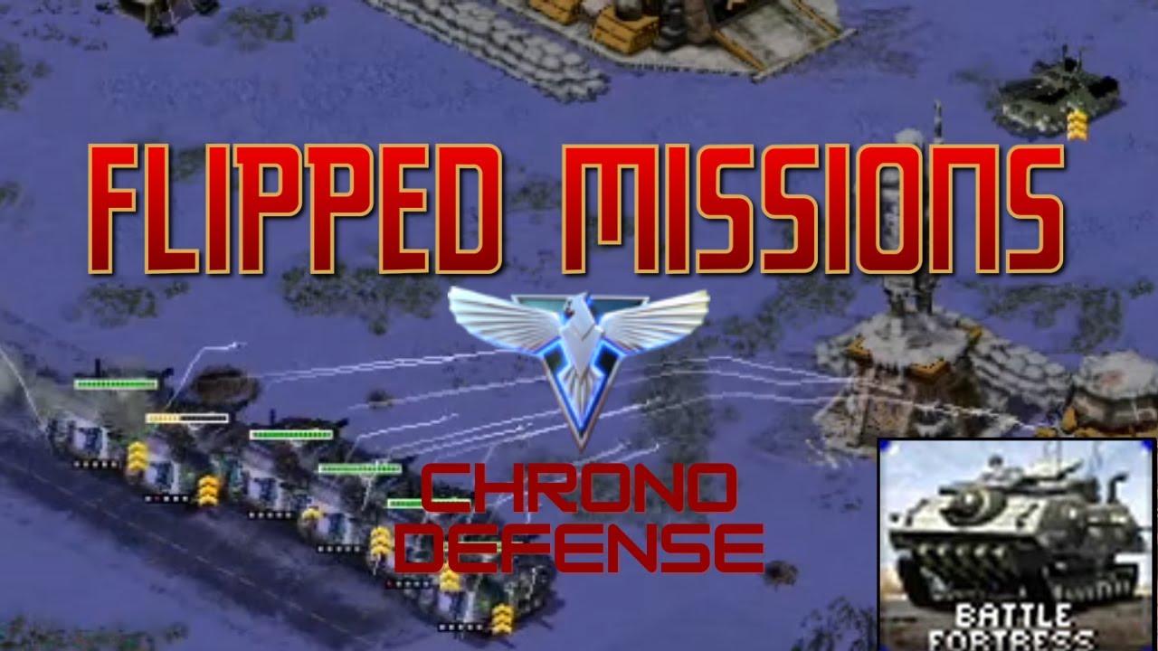 Red Alert 2 Flipped Missions: Allied M#7 - Chrono Defense (Hard Difficulty) [Long Play]