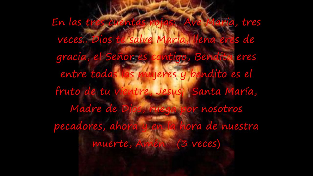 CORONILLA DE LA PRECIOSA SANGRE DE NUESTRO SEÑOR JESUCRISTO¡