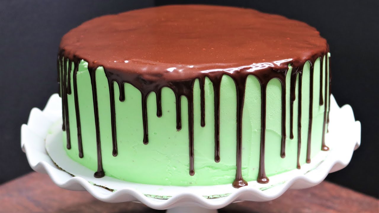 Moist Chocolate Fudge Mint Cake