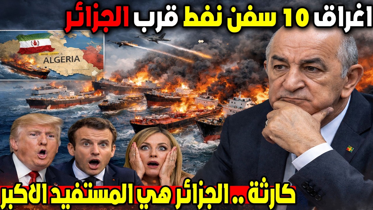 لغز المتوسط: إغراق 10 ناقلات نفط قرب الجزائر؟! ما الذي يحدث؟