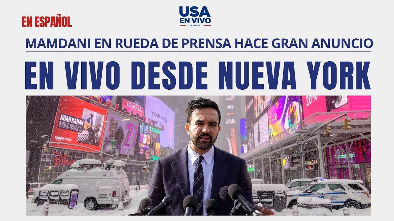 EN VIVO: Zohran Mamdani, en conferencia de prensa, se espera que haga un anuncio | USA EN VIVO 🔴