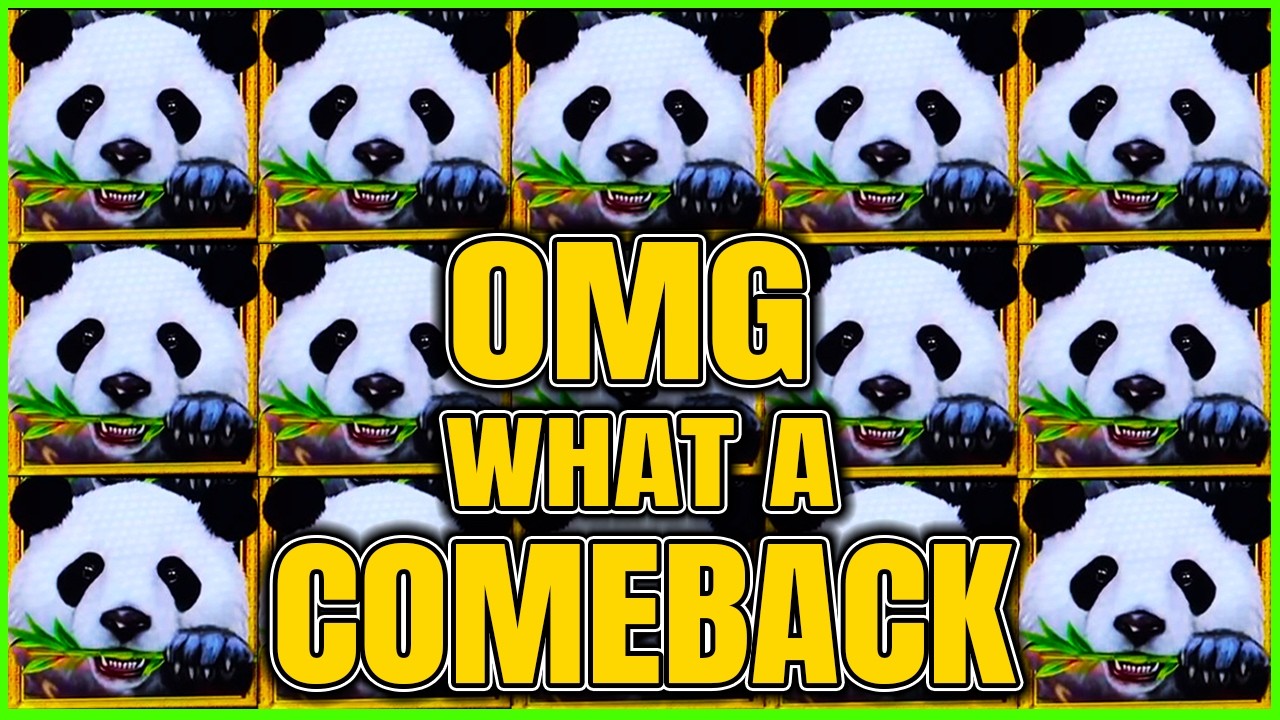 We LOST IT ALL Then OUR LUCK Turned Around! Panda Magic Dragon Link Slot