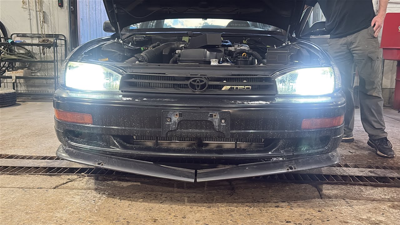 ​ Fahren 9005 9006 Headlight LED Bulb Install 1993 Toyota Camry @Fahren