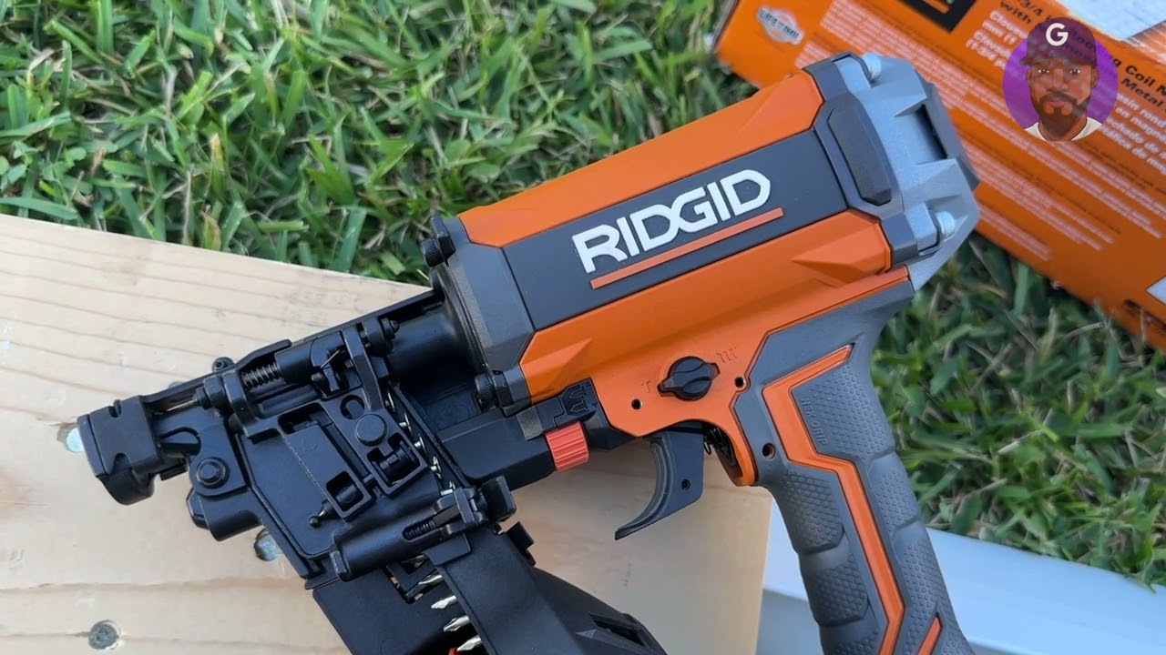 RIDGID 15º 1-3/4 in. Coil Roofing Nailer Unboxing & Honest Review