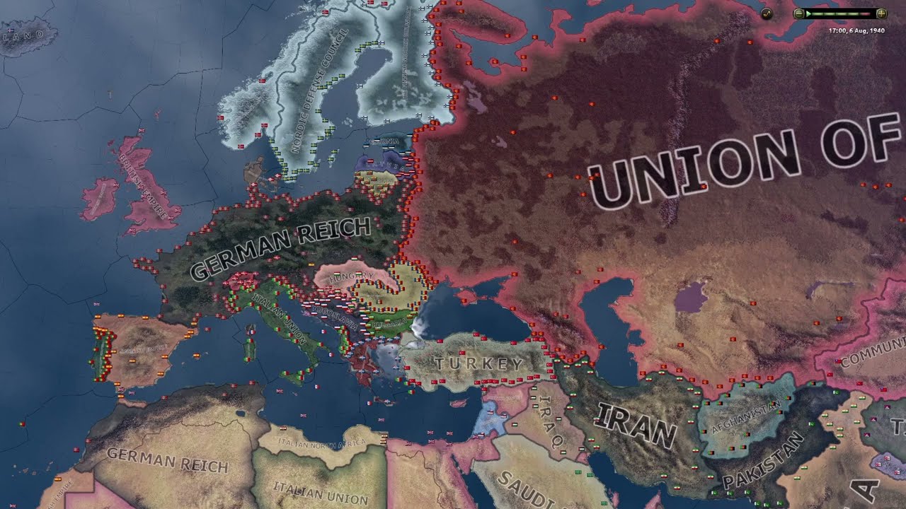 Why non-historical makes Allies weaker - Hoi4 Timelapse