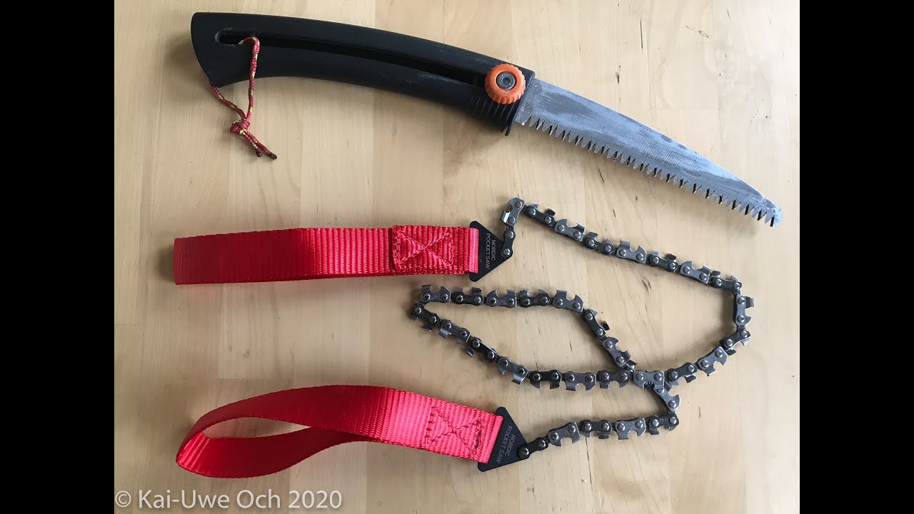 Saw comparision: Fiskars versus Nordic Pocket Saw