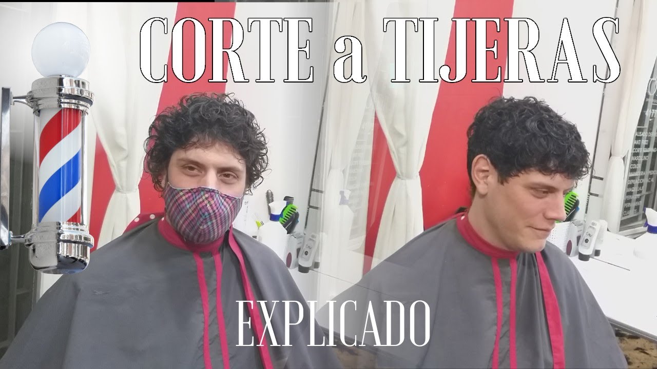 Como cortar cabello RIZADO - CRESPO de Hombre con rulos | Paso a paso