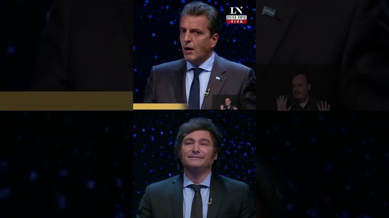 Debate presidencial | El picante cruce entre Javier Milei y Sergio Massa