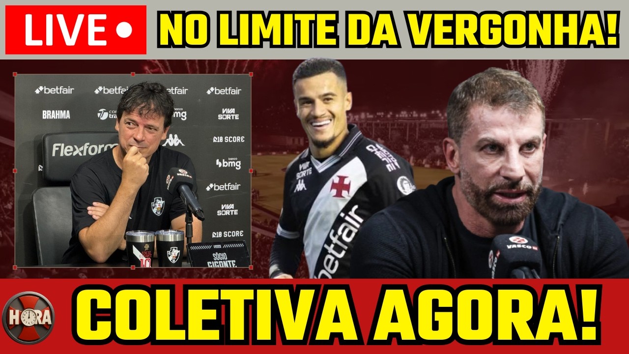 COLETIVA AGORA! DINIZ FALA TUDO  PÓS JOGO A HORA DO VASCO!