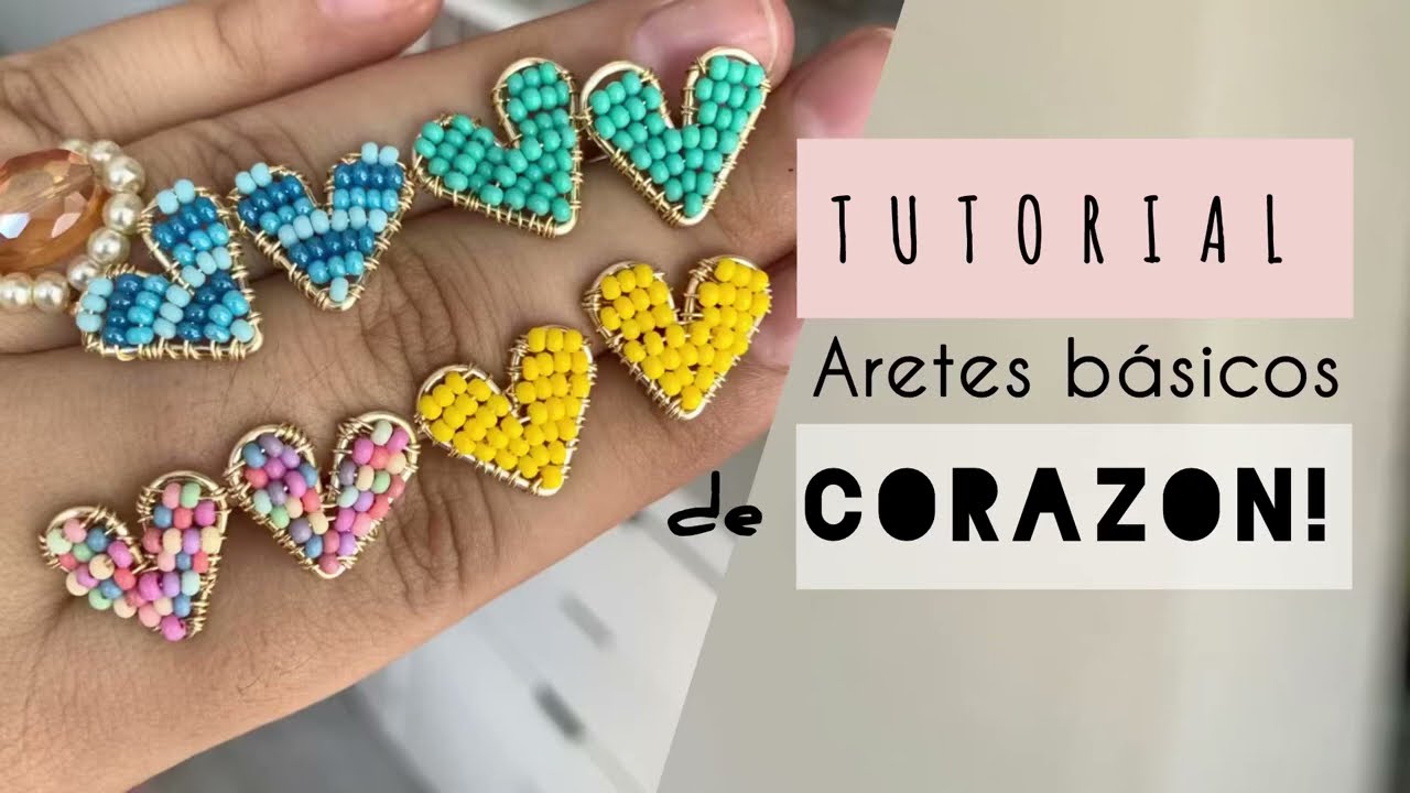 TUTORIAL de aretes de corazón