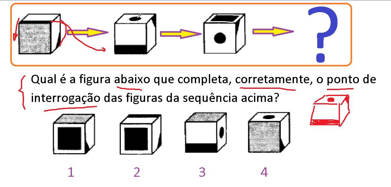 Curso de Raciocínio Lógico Teste Psicotécnico ou psicológico Raciocínio abstrato Figuras geométricas