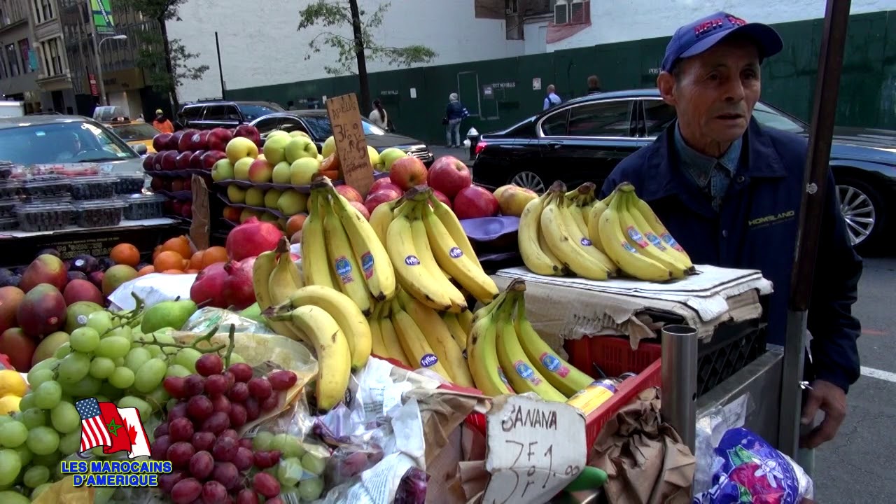 Miloud vendeur de fruits à New York