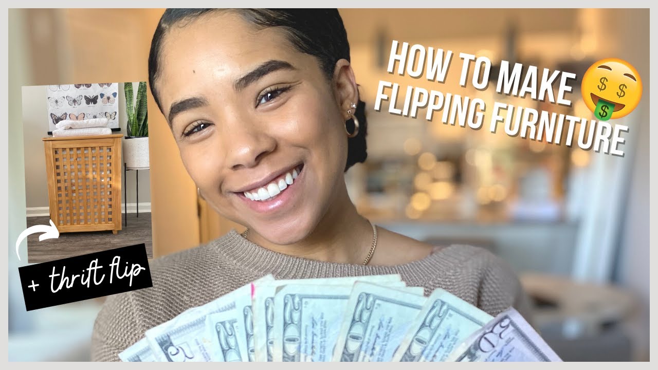 HOW TO MAKE MONEY FLIPPING FURNITURE + THRIFT FLIP  | How much I made in 3 months | Side Hustle 2021