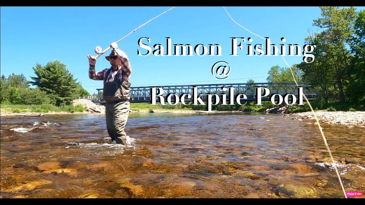 SPEY fishing for SALMON at MARGAREE RIVER's Rock Pile & Fahey Pools - A Nova Scotia Fly Fishing Trip