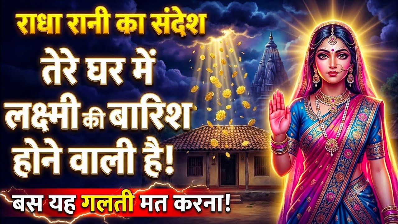 तेरे घर में लक्ष्मी की बारिश होने वाली है, बस यह मत करना! Radharani-ka-ashirwad⁩  #radheradhe #maa