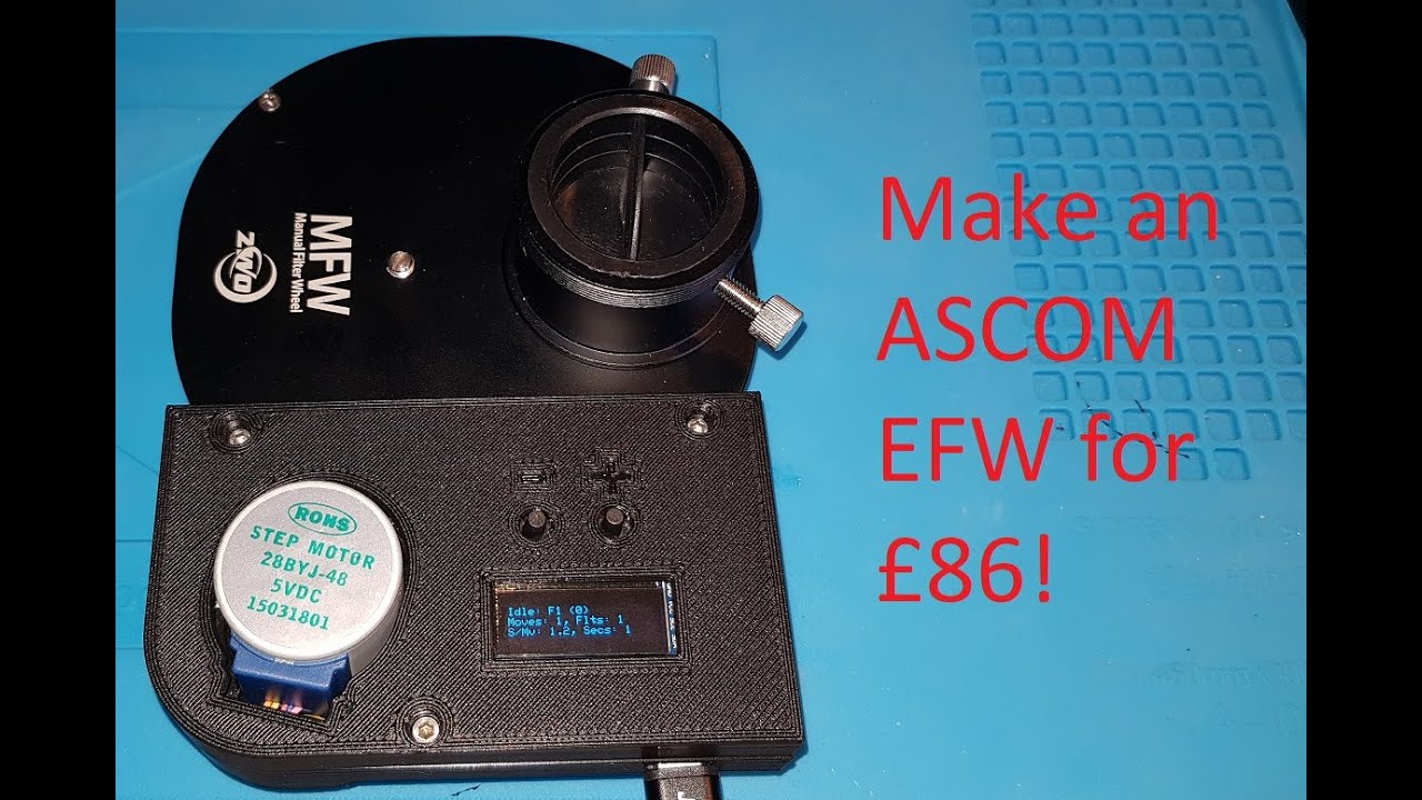 Convert ZWO MFW (Manual Filter Wheel) to ASCOM-Compliant EFW (Electronic!) for less than £17.00!