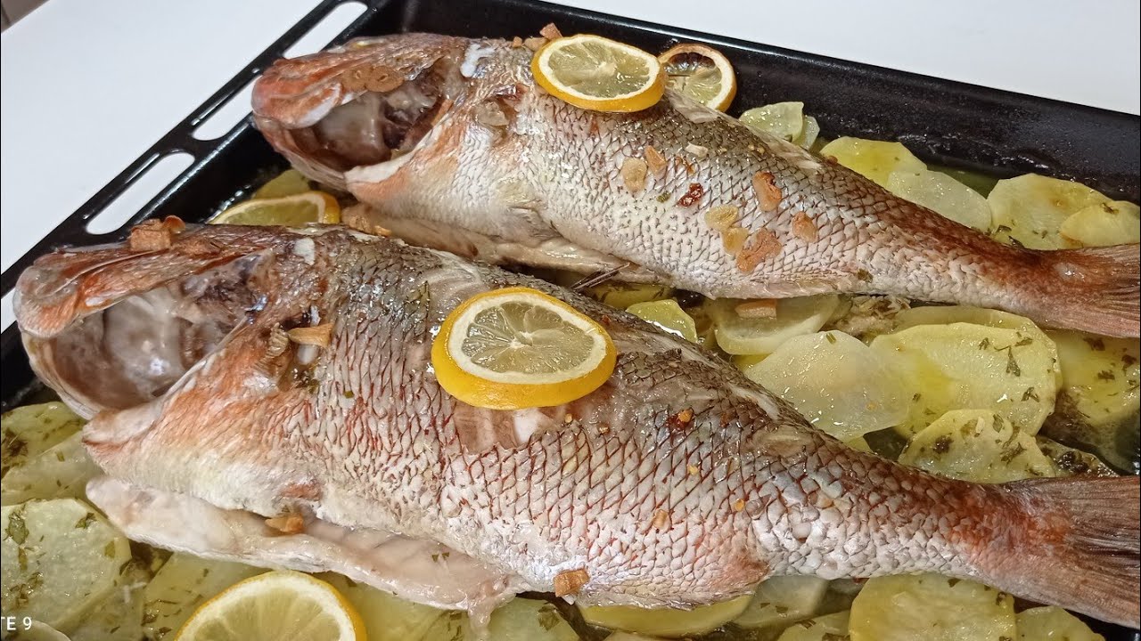 Pargo o Dorada al horno. RECETA FÁCIL