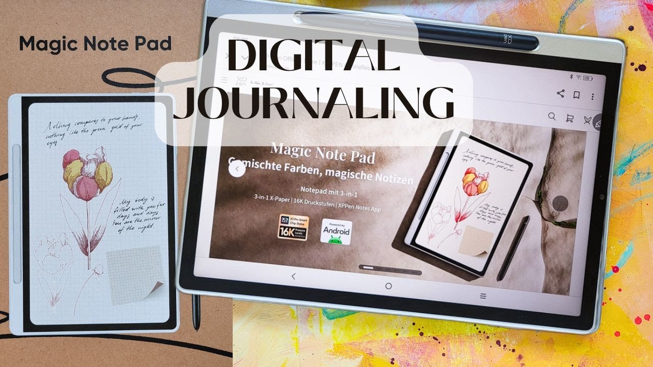 XP-Pen Magic Note Pad - Great for digital Journaling, Planning, Reading and more