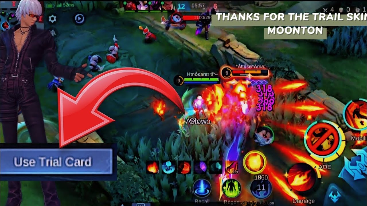 Using Trail Card KOF K Gusion skin #mobilelegends #mlbbcreatorcamp #gusion @azie_gaming 