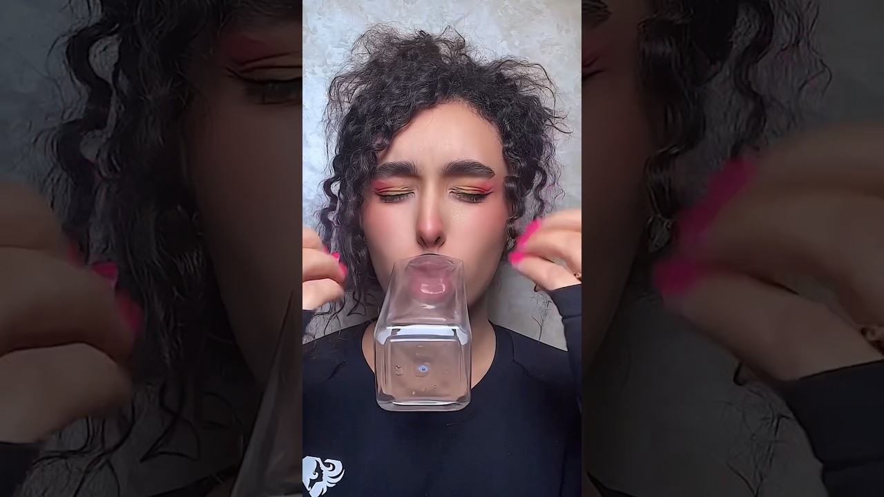 Big lips using a Bottle😱 #nouhailaait__