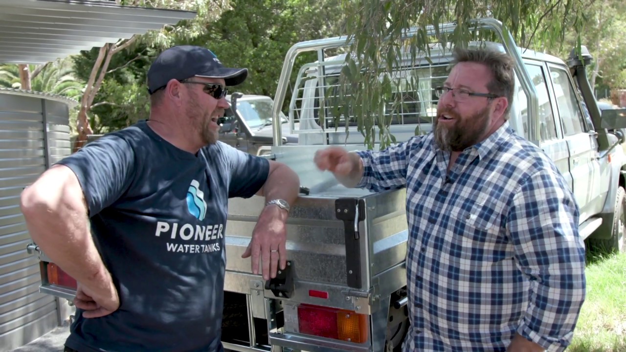 Pioneer Water Tanks - Shane Jacobson Has 2 New Tanks Installed