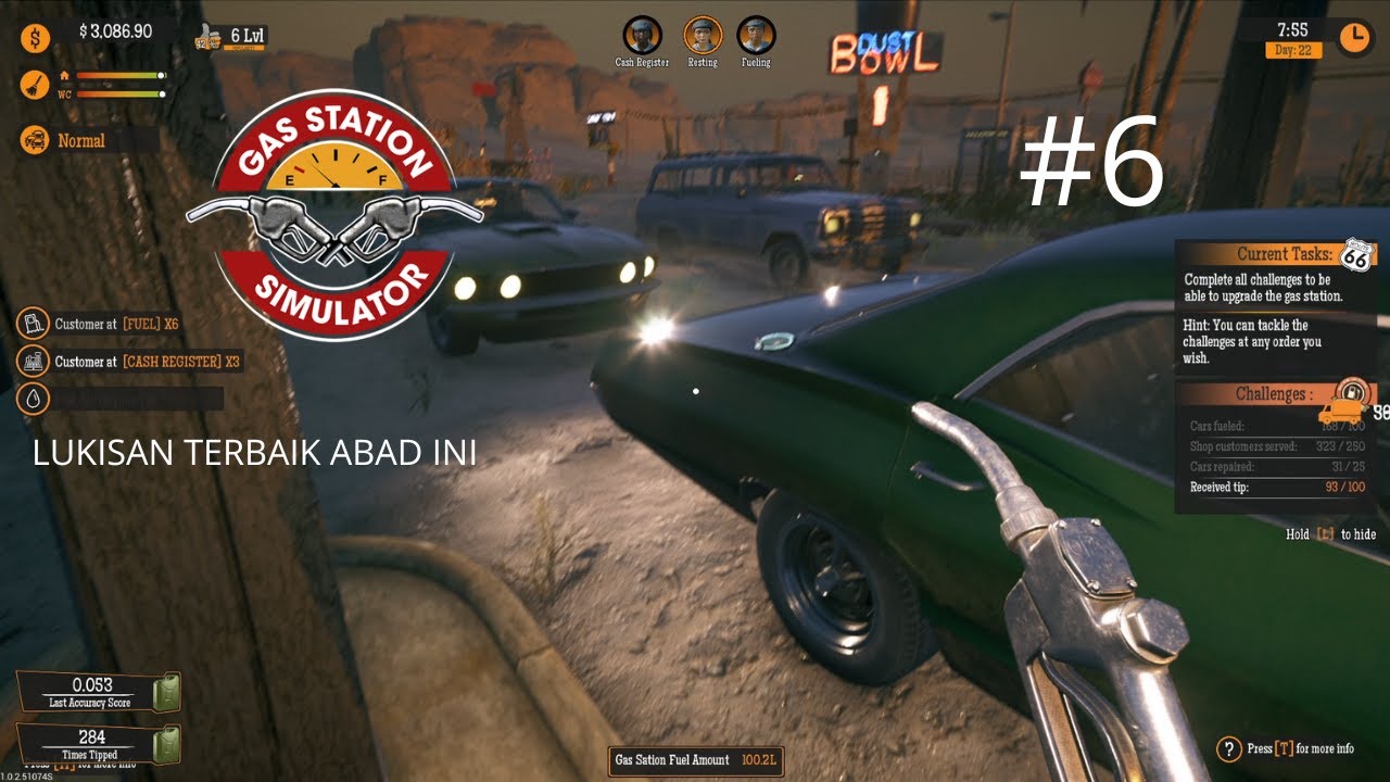 LUKISAN MAHAKARYA YANG TERCIPTA DI DINDING KIOS BENSIN KITA - Gas Station Simulator GAMEPLAY #6