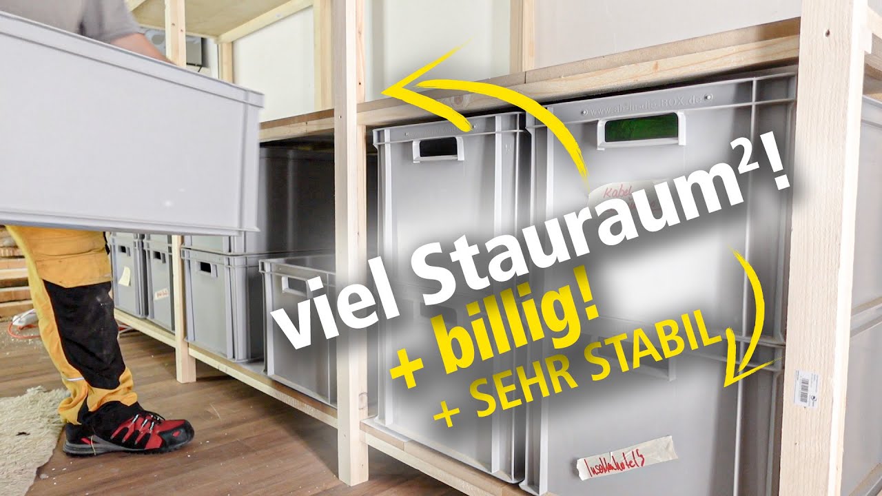 SCHWERLAST-(!) REGAL für die Werkstatt!!! Lagerflächen schaffen | NEUE.WERKSTATT