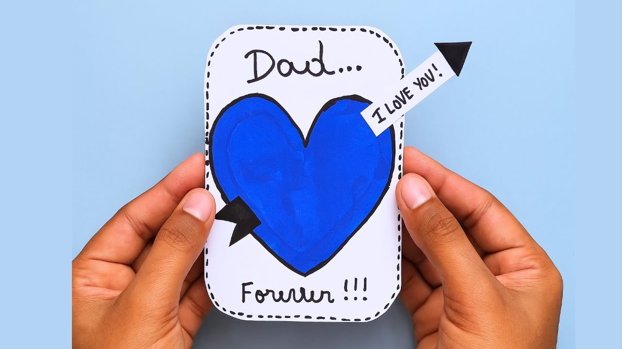 DIY Handmade Father's Day Gift 🎁 Father's Day Surprise Card! 😍