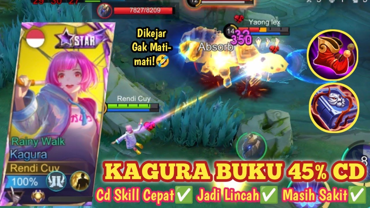 KAGURA PAKAI BUKU! JADI LINCAH KARNA CD SEMUA SKILL CEPET! BUILD KAGURA TERSAKIT 2026 TERBARU - MLBB