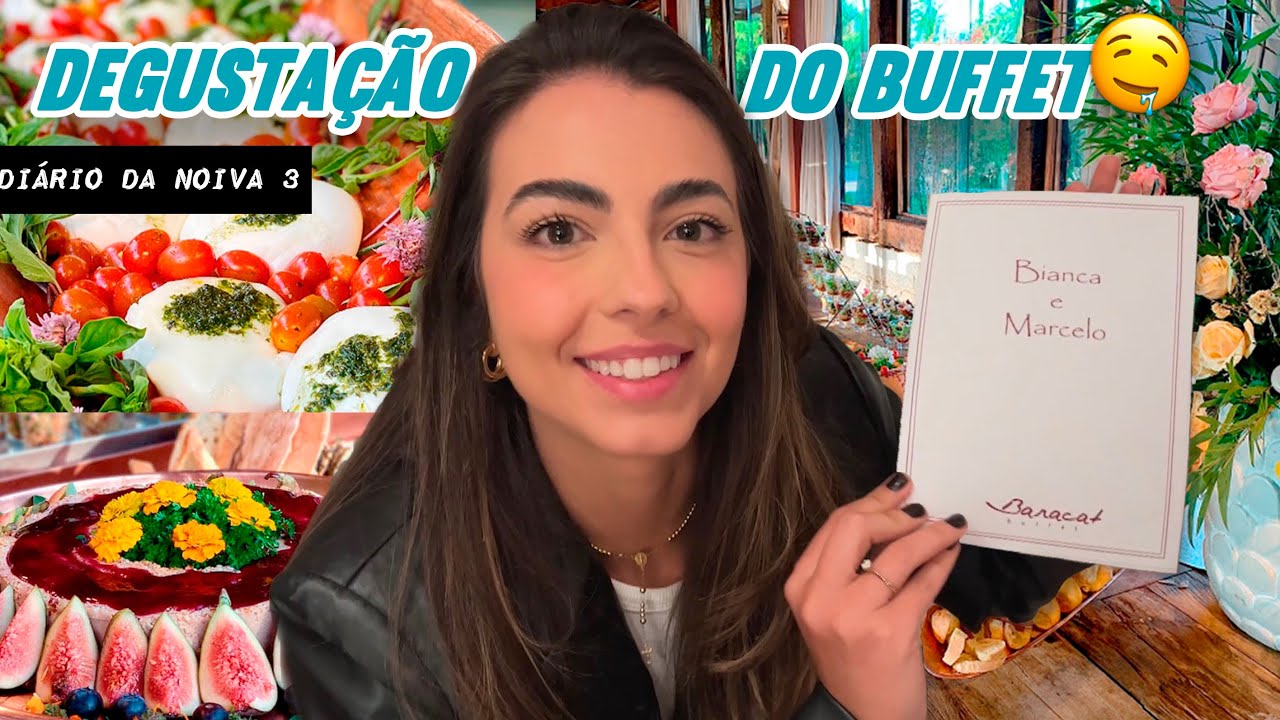 DIARIO DA NOIVA 3: tudo que a gente COMEU NA DEGUSTAÇÃO do BUFFET!