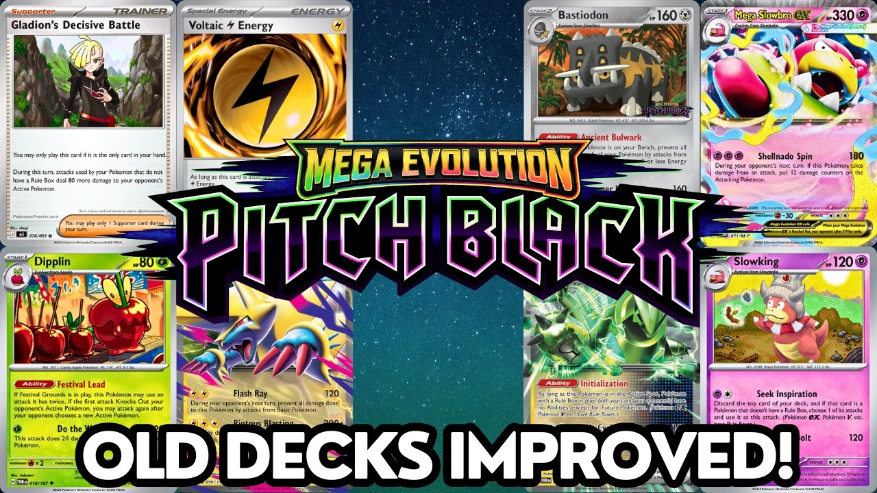 Best Old Decks + New Pitch Black Cards (w/ PTCGL Lists)