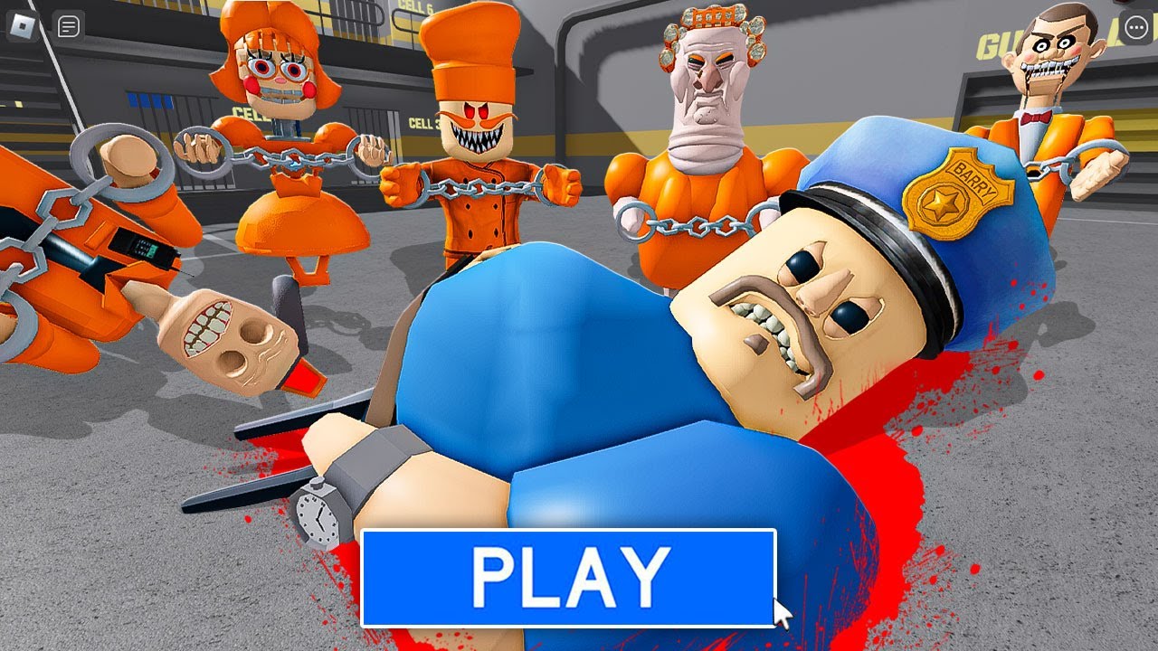 BARRY got CAUGHT! in BARRY'S PRISON RUN! New Scary Obby (#Roblox)
