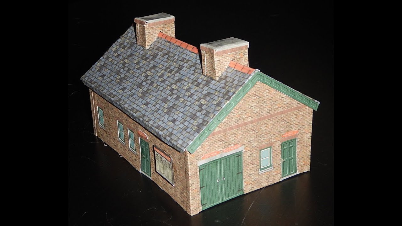Make your own Free Engineering Shed Offices HO Scale.