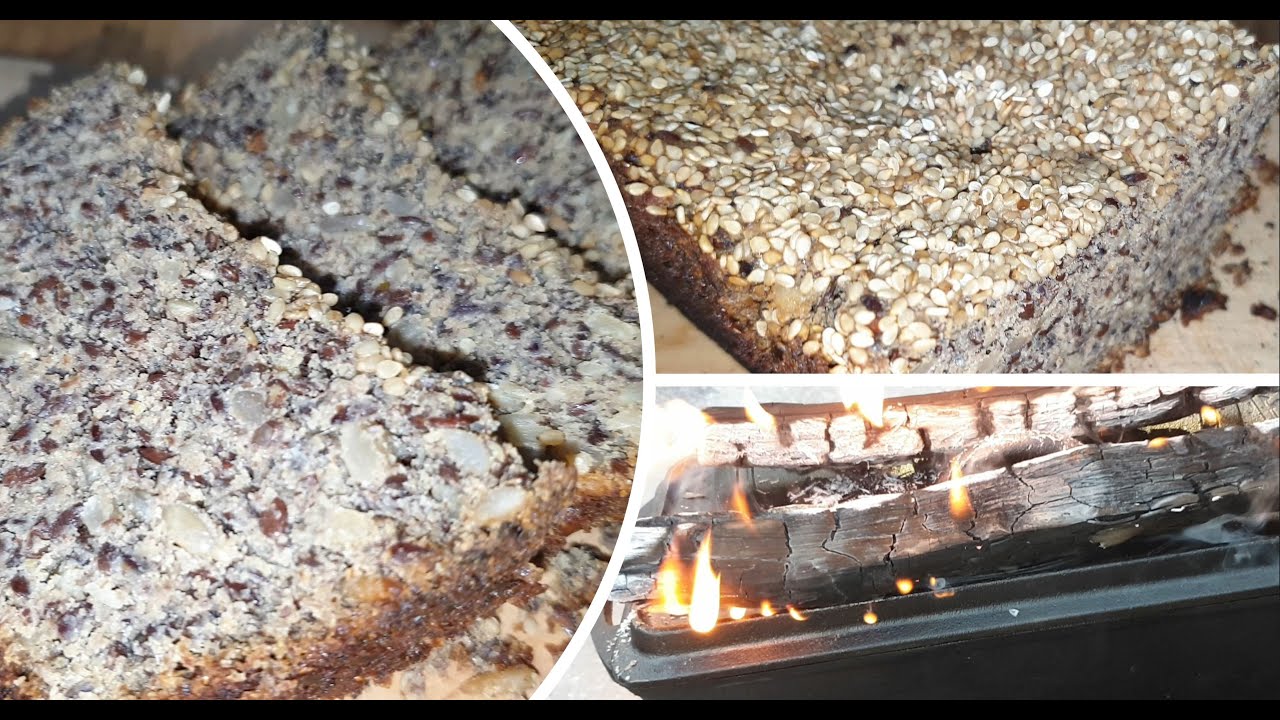 🔥🔥Low Carb Bread - Petromax K4, baking Bread at the Campfire 4K🔥🔥