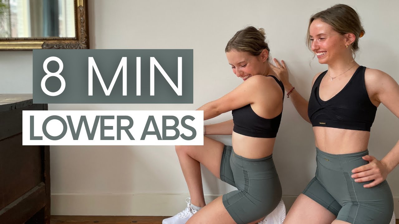 INTENSE LOWER AB WORKOUT 8 min // Quick and effective abs workout at home | Twice as Fit