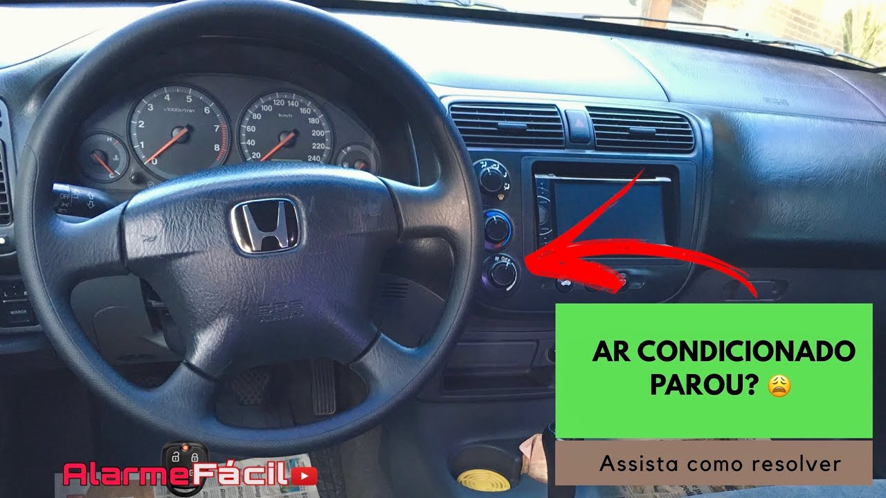 Ar Condicionado Parou ! Assista como resolver a ventilação do Honda Civic .