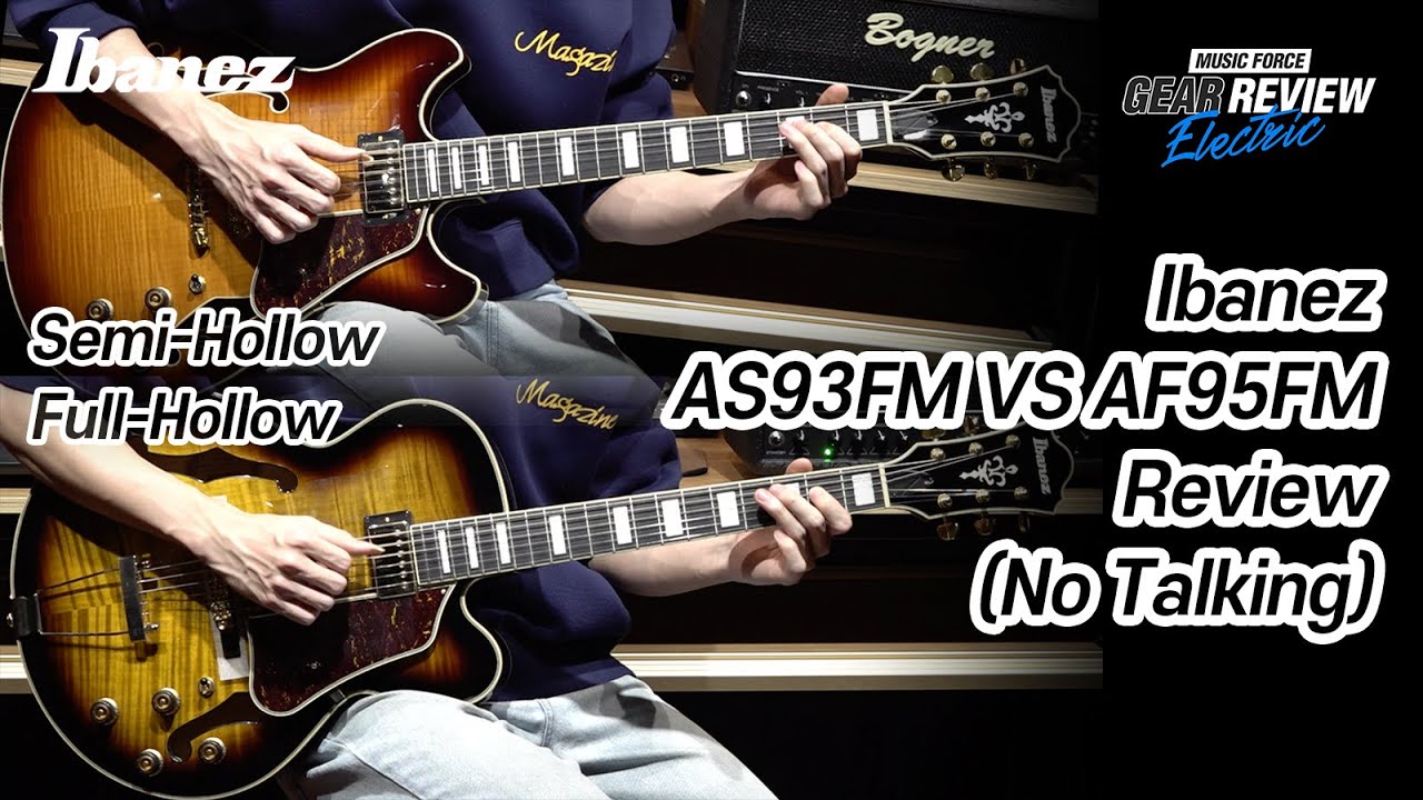 Ibanez Artcore Series AF95FM /AS93FM Review (No Talking)