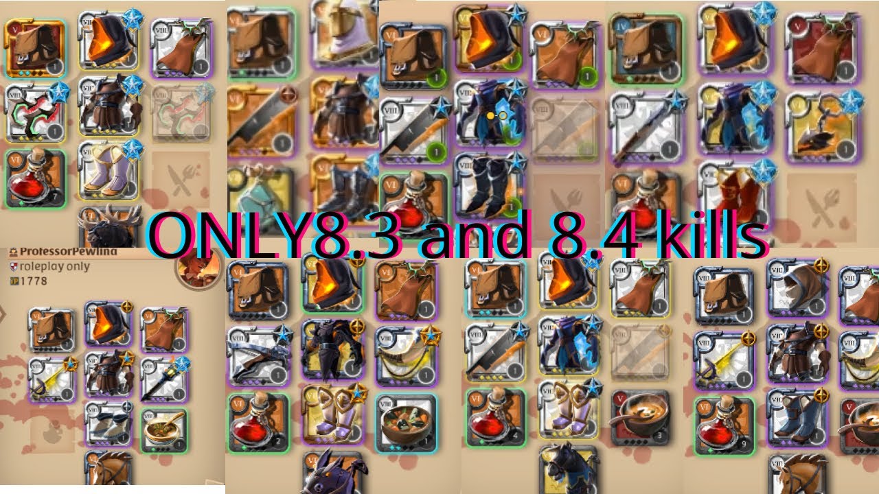 ONLY 8 3 AND 8 4 KILLS IN ALBION ONLINE MIST!