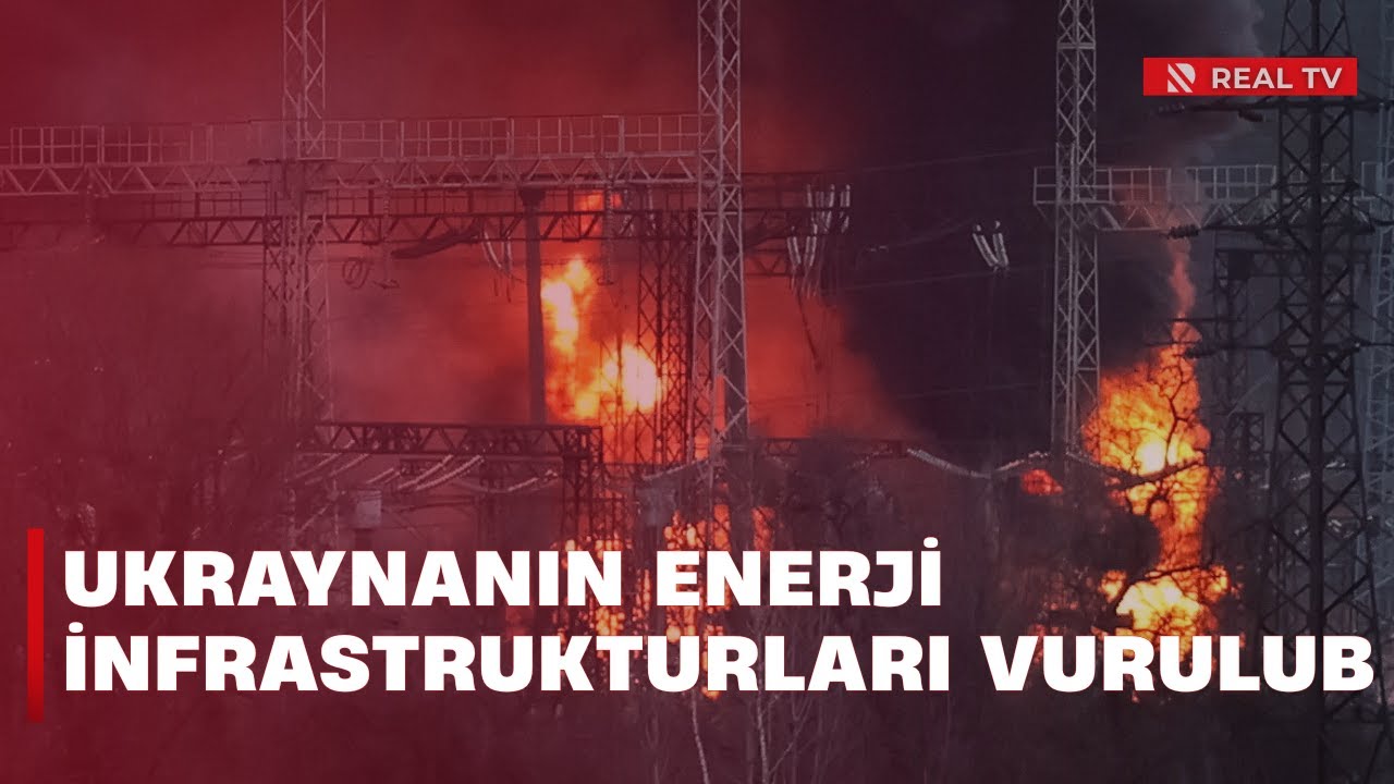 Ukraynanın enerji infrastrukturları vurulub - Kiyevdə minlərlə ev işıqsız və istiliksiz qalıb